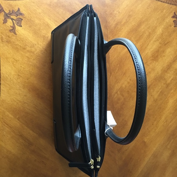 **LAST ONE** Tory Burch Ella Black Leather Tote - Picture 3 of 6